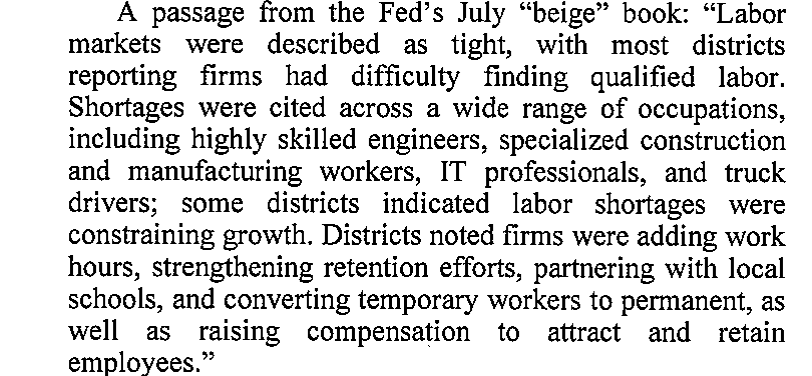 passage form the feds july beige book